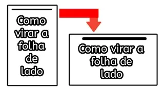 Como virar a folha de lado no word