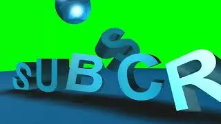 YouTube channel intro Green screen No copyright