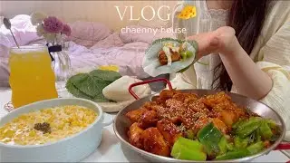 ENG) Living alone vlog 🧀 Making corn cheese zikova, daily life,  cooking, Korean food, eating show