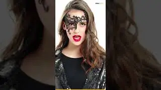 Schwarze Spitzenmaske Fantomina | dressforfun
