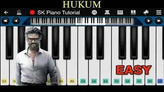 Hukum - Jailer | EASY Piano Tutorial