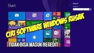 GEJALA/CIRI SOFTWARE WINDOWS RUSAK