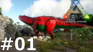 FIRST BASE AND FIRST TROUBLE ARK Survival Evolved #1