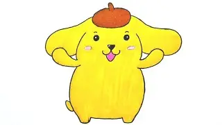 How to Draw Pompompurin | Sanrio | Kids Drawing