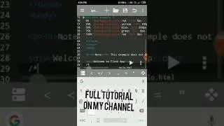 Flask App Python With HTML Template Using render_template 