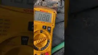 Earth Battery .87 volts dc copper/zinc wires