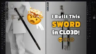 Hard Surface in CLO3D  or Marvelous Designer? Watch This Sword Build!