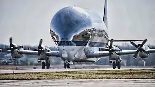 NASA Super Guppy Lands and Loads (MAR 2020)