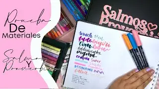 ¿Qué materiales podemos utilizar en nuestro libro de Salmos y Proverbios de Biblia Bonita?
