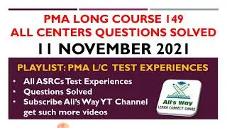 11 November 2021|PMA Long Course 149|All centers academic questions solved|All ASRCs #issb #pma