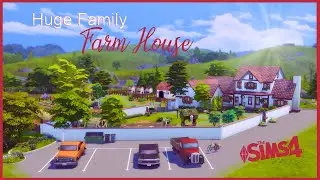 Huge Family Farm House NO CC | The Sims 4 Speed Build