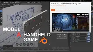 Model a handheld console in Blender - 01 Download and install the fluent addon.