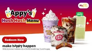 Shhhhh, The Hush Hush Menu is an app exclusive