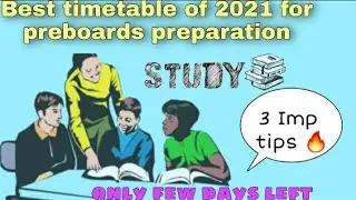 Timetable of preboards for class 10th || best & latest timetable of 2021🔥
