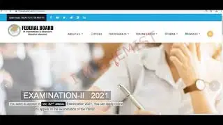 Federal Board class 11 improvement exam Online Apply Procedure (2021) | FBISE improvement exam 2021