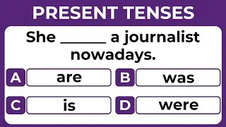 Present Tense in English - Quiz and Answers #chellenge 2