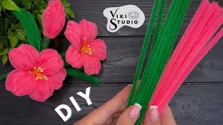 How to Make Pipe Cleaner Flowers Easy Pipe Cleaner Flower Making Tutorial Chenille Wire