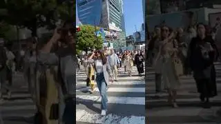 Dünyanın En Kalabalık Yaya Geçidi🚸 #shorts #japan #tokyo
