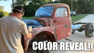 I Painted My 70 Year Old Farm Truck Outside With Zero Experience.. Quality Results?