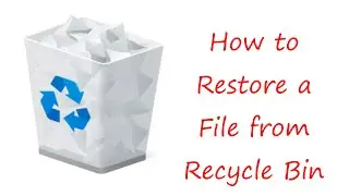 How to Restore a File from Recycle Bin