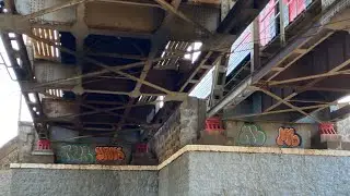 Throw up bombing . Троу апы под жд линией