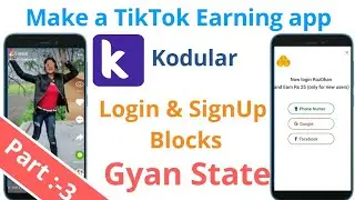 TikTok Earning App || part3 || kodular, Appybuilder, Casagbic, block2Code, in Hindi ||Divytanshu||
