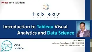 Tableau Tutorial | Introduction to Tableau Visual Analytics and Data Science