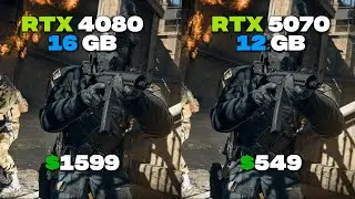 RTX 4080 16GB vs RTX 5070 12GB Battlefield 6, Fortnite & Warzone Performance Comparison