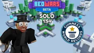 Roblox Bedwars SOLO WORLD RECORD! (Personal Best)
