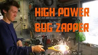Microwave transformer-powered bug zapper (AKIO TV)