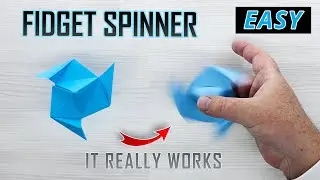 I Made a FIDGET SPINNER From Paper… And It Actually Spins!