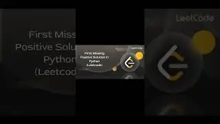 First Missing Positive solution in python(Leetcode)