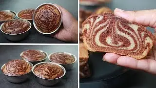 Zebra Cake In Katori | Eggless & Without Oven | Yummy