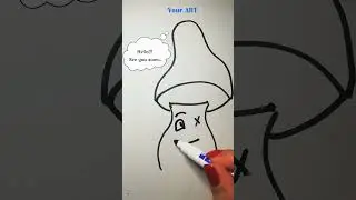 Cool Mushroom Easy drawing