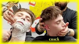 ASMR Beard Shaving and Relaxing Head Massage