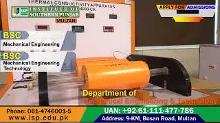 Department of Civil Engineering & Technology Admissions Fall-2022 | ISP Multan Official
