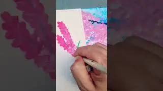 Acrylic flower painting #acrylicpainting #short #artwork #easydrawing