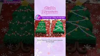 Cómo Decorar 2 Pinos como Arboles de Navidad #shorts