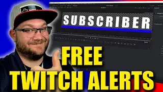 CUSTOMIZABLE Twitch Alerts with DaVinci Resolve! FREE Download and Tutorial