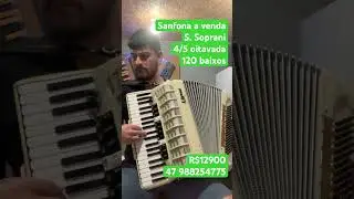 Sanfona polifônica a venda - tropeiro velho - Teixeirinha- sanfona barata