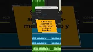 SINCRONIZA AUTOMÁTICAMENTE audio y video en Premiere Pro