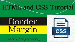 How to Give Border to Text in HTML CSS || How to Give Margin in HTML CSS