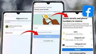 How to Remove Gmail from Facebook 2024 Check Your Email Problem | Facebook Gmail Remove Problem 2024