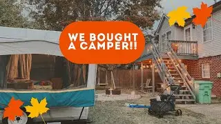 Backyard Camping in our 1994 Destiny Cedar XL Popup Camper