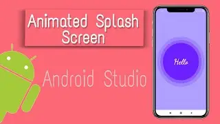 Animated Splash screen | Zoom out to a circle | in 