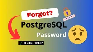 PostgreSQL Password Reset | PostgreSQL Password Forgot?