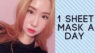 I USED A KOREAN SHEET MASK A DAY FOR 2 WEEKS [REVIEW]
