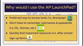 Tuesday Tech Tip - AP LaunchPad