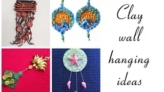 Clay wall hanging ideas/ DIY wall decor ideas/ Homemade Cold porcelain clay crafts