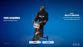 Buying the Billy’s Tricycle emote in Fortnite